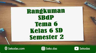 rangkuman sbdp kelas 6 tema 6