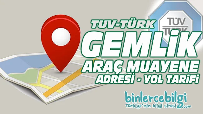 Bursa Gemlik araç muayene istasyonu, Gemlik araç muayene yol tarifi, Gemlik araç muayene randevu, adresi, telefonu, online randevu al.