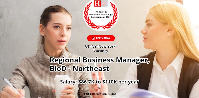 Regional Business Manager job | BioD - Northeast