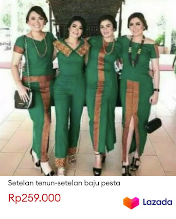 Tenun Stelan Baju Pesta