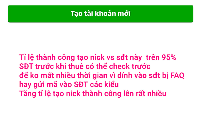 Tạo nick chất lượng để bán hàng cần chú ý 4 phần sau