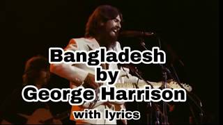 lyrics bangladesh george harrison