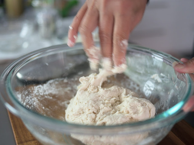 Mix flour and water