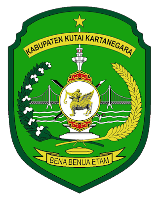 Logo / Lambang Kabupaten Kutai Kertanegara - Latar (Background) Putih & Transparent (PNG)