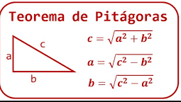 TEOREMA DE PITÁGORAS