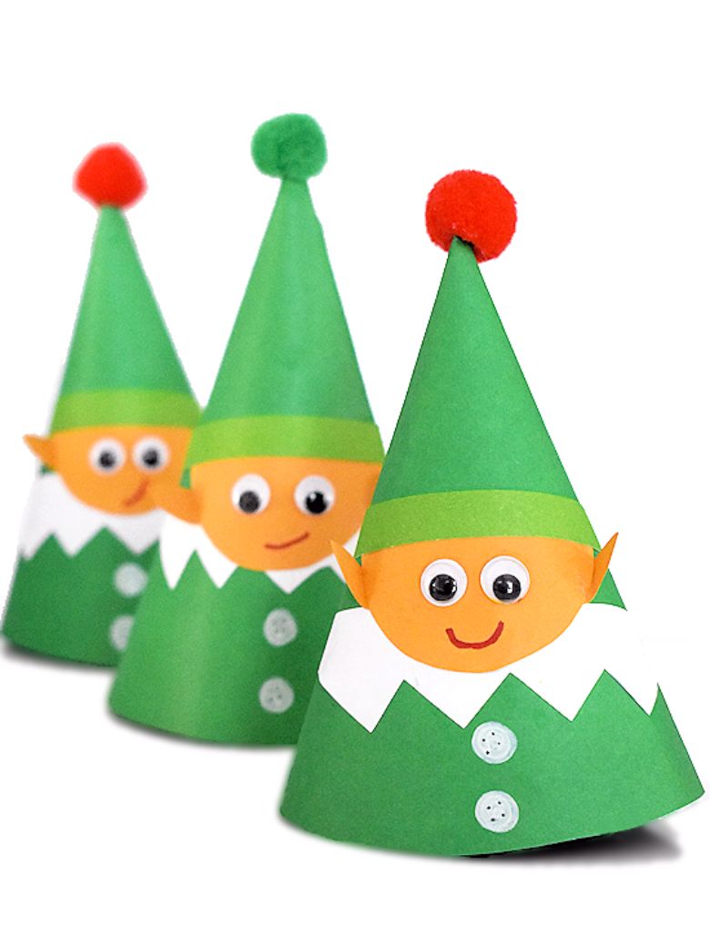 Paper cone elf craft