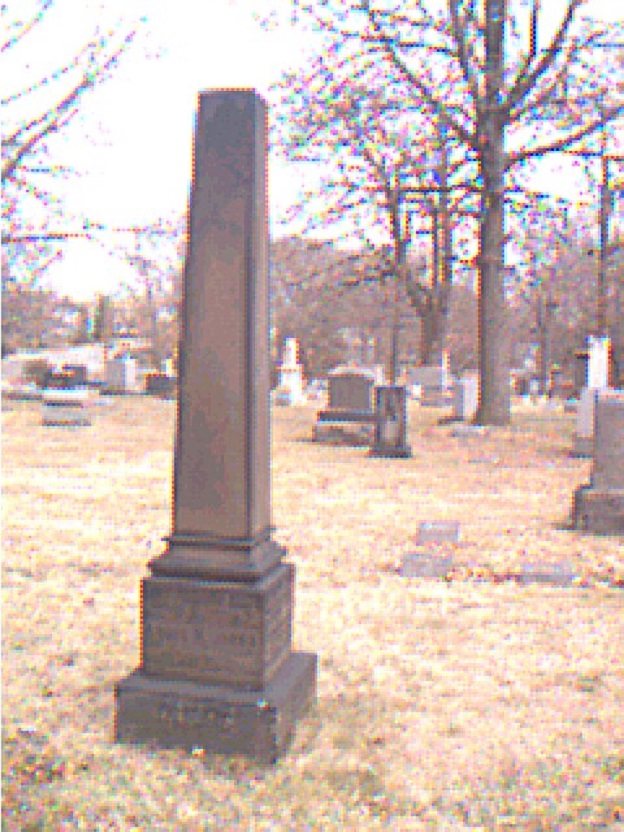 Louis Janes' Monument Inscription at Glendale Cemetery. Akron, Ohio ~