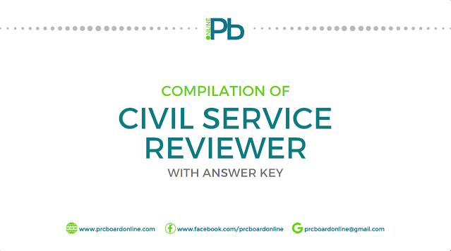 Civil Service Reviewer Compilation with Answer Key