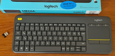 Logitech Wireless Touch K400 Plus TouchPad Kablosuz Klavye