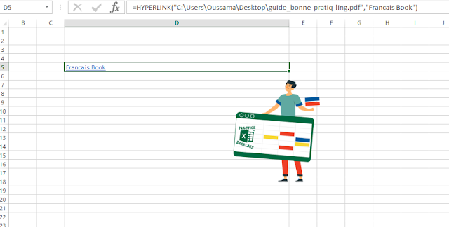 شرح صيغة الدالة HYPERLINK في برنامج مايكروسوفت Excel