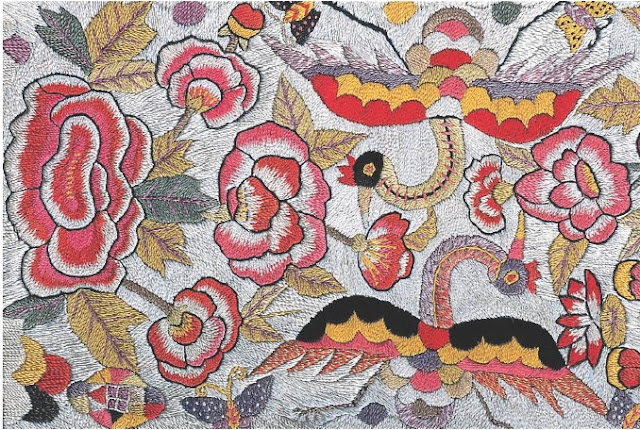 Jasu pattern on Hanbok