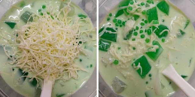 Resepi Buko Pandan Cheese