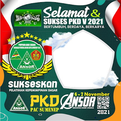 Twibbon Sukseskan PKD V ANSOR Kota Sumenep Tahun 2021