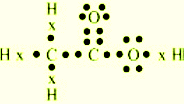 electronic dot structure of Ethanoic acid