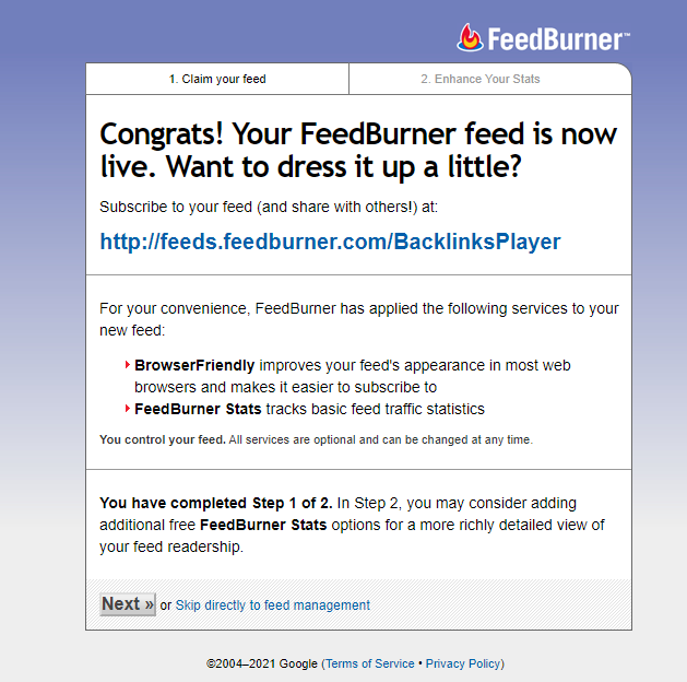 How to Generate RSS Feed in Blogger
