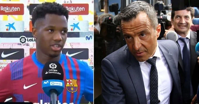 Ansu Fati message to his agent Jorge Mendes revealed as contract extension talks stalls again