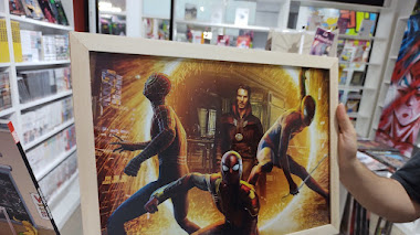 Cuadro Spiderman y Dr. Strange 30x42 
