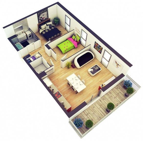 simple house designs 2 bedrooms