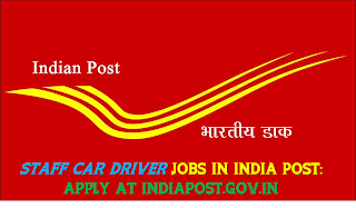 Staff Car Driver Jobs In India Post