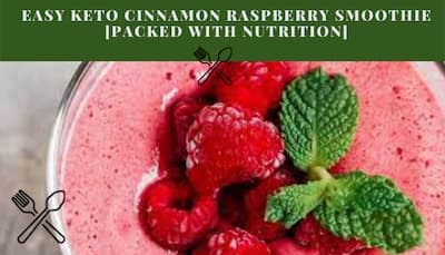 Easy Keto Cinnamon Raspberry Smoothie [Packed with Nutrition]