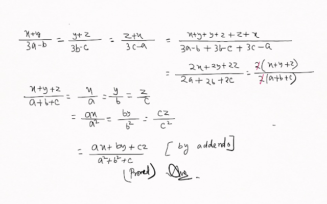 x+y/3a-b = y+z/3b-c =z+x/3c-a then show x+y+z/a+b+c  class 10 ratio proportion