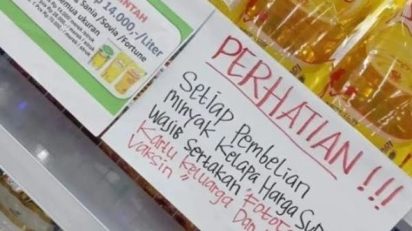 Viral Warga Beli Minyak Goreng Wajib Fotocopy KK dan Sertifikat Vaksin, Rizal Ramli: Kepemimpinan Payah!