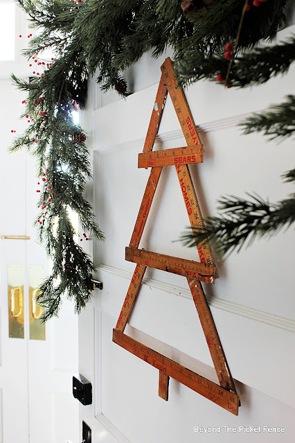 12 Days of Christmas Ideas Yardstick Tree