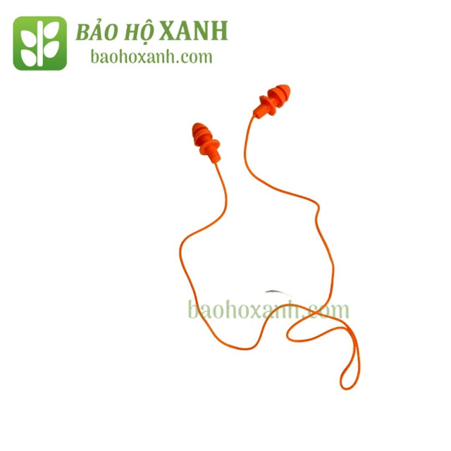  Nút bịt tai chống ồn có dây dài màu cam - BVT0017 