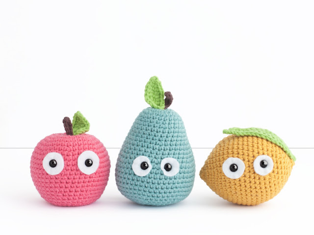 amigurumi-fruit-apple-pear-lemon-fruta-manzana-pera-limon