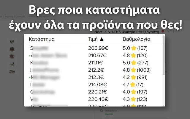 Κοινά καταστήματα για skroutz.gr