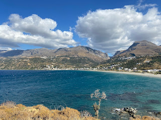 View of Plakias from Ákra Kakomoúri cape.