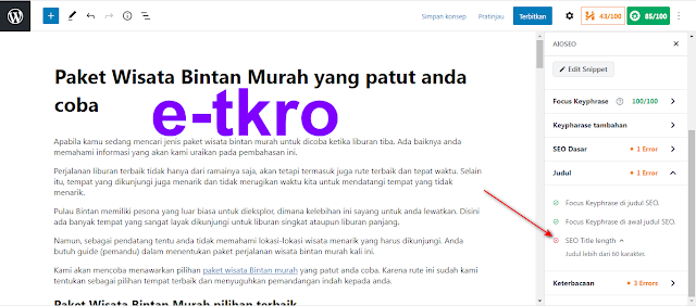 Cara Menulis Artikel SEO Friendly Bisa Page One