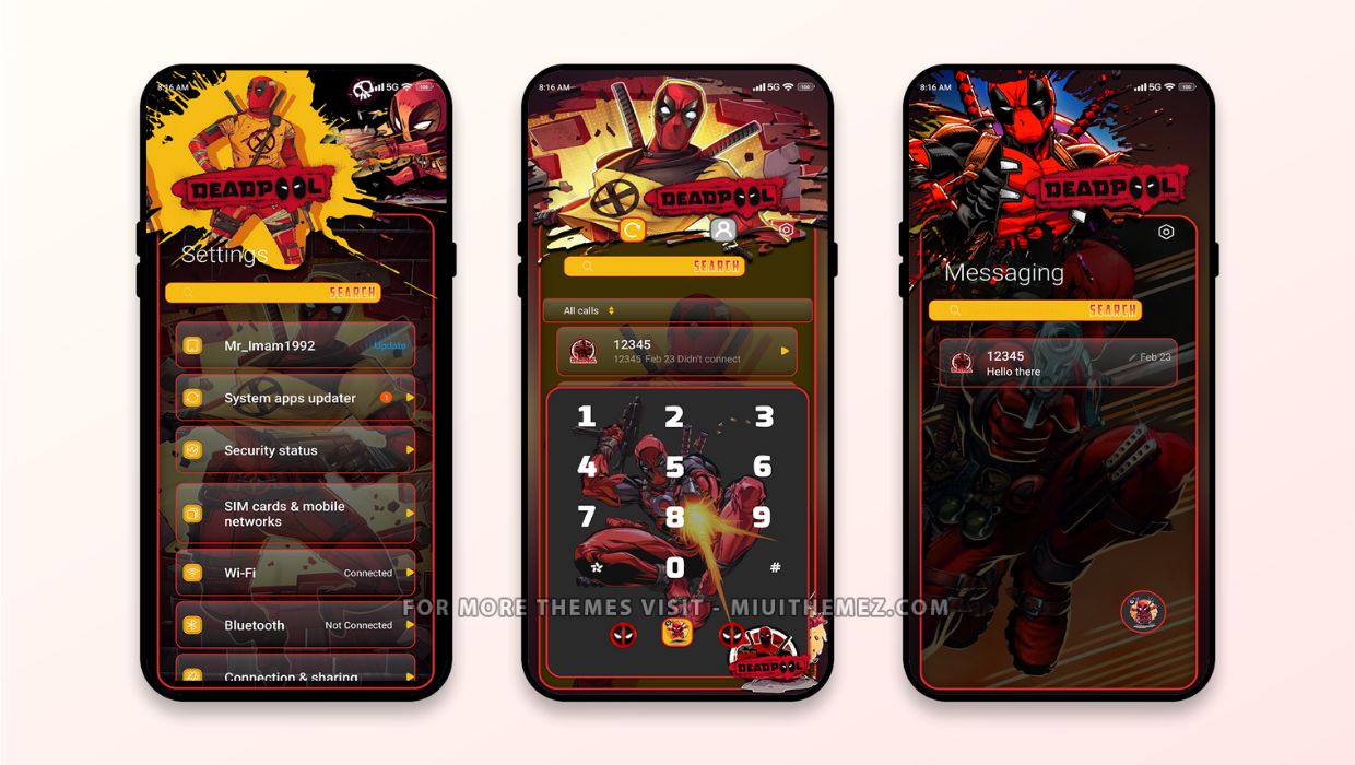 Deadpool Theme for MIUI and HyperOS Devices