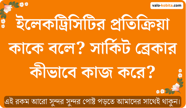 ইলেকট্রিসিটির প্রতিক্রিয়া কাকে বলে? সার্কিট ব্রেকার কীভাবে কাজ করে?