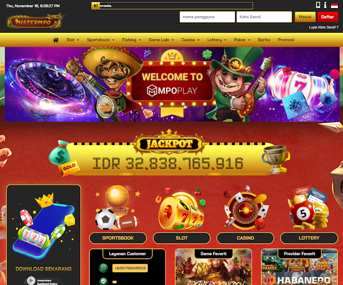 Mistermpo Situs Judi Online Slot dan Live Casino Mpo 24 Jam Terpercaya