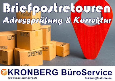 Adressprüfung & Korrektur von Briefpostretouren Schreibbüro