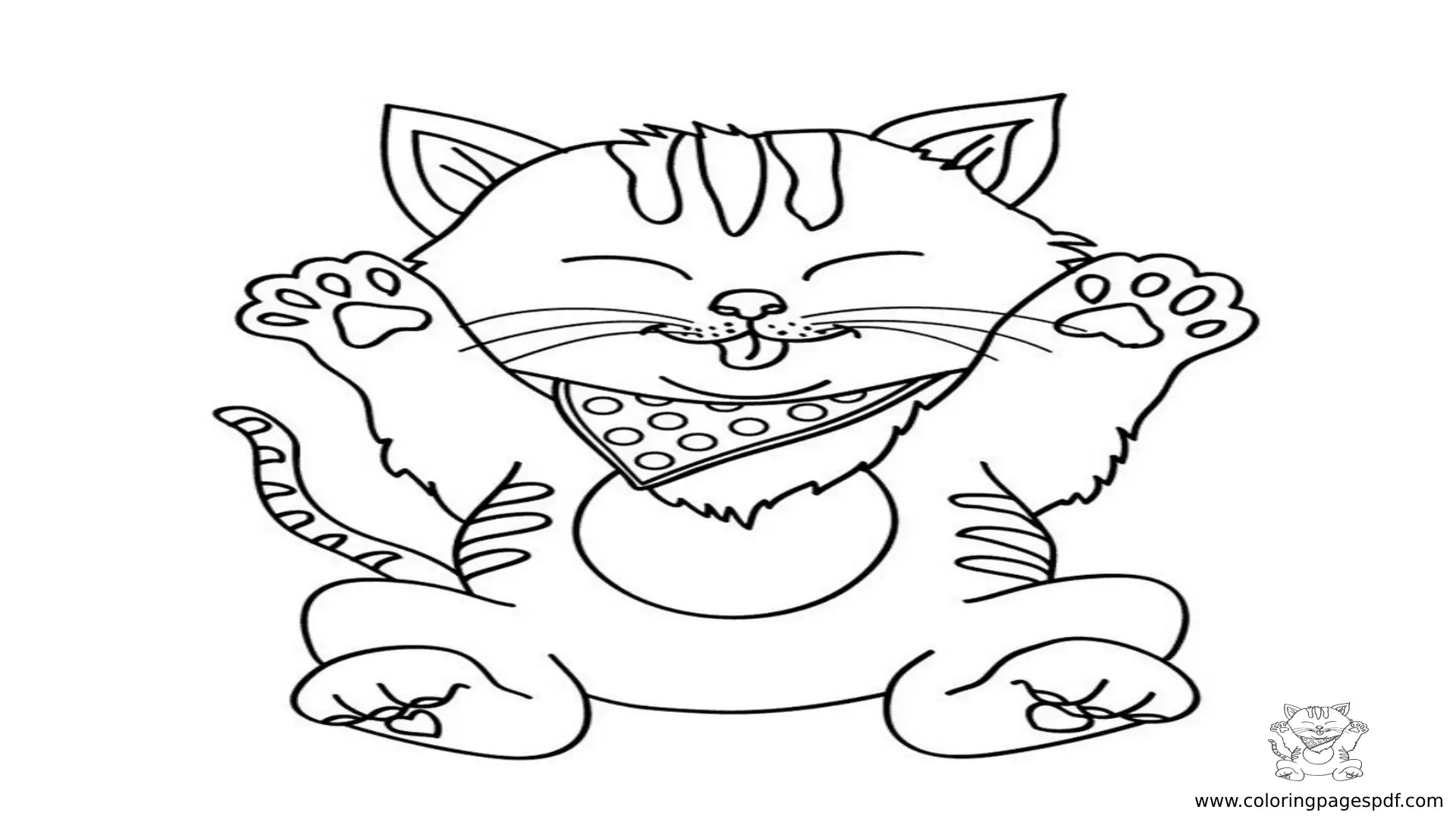 Cute Kitten Coloring Pages