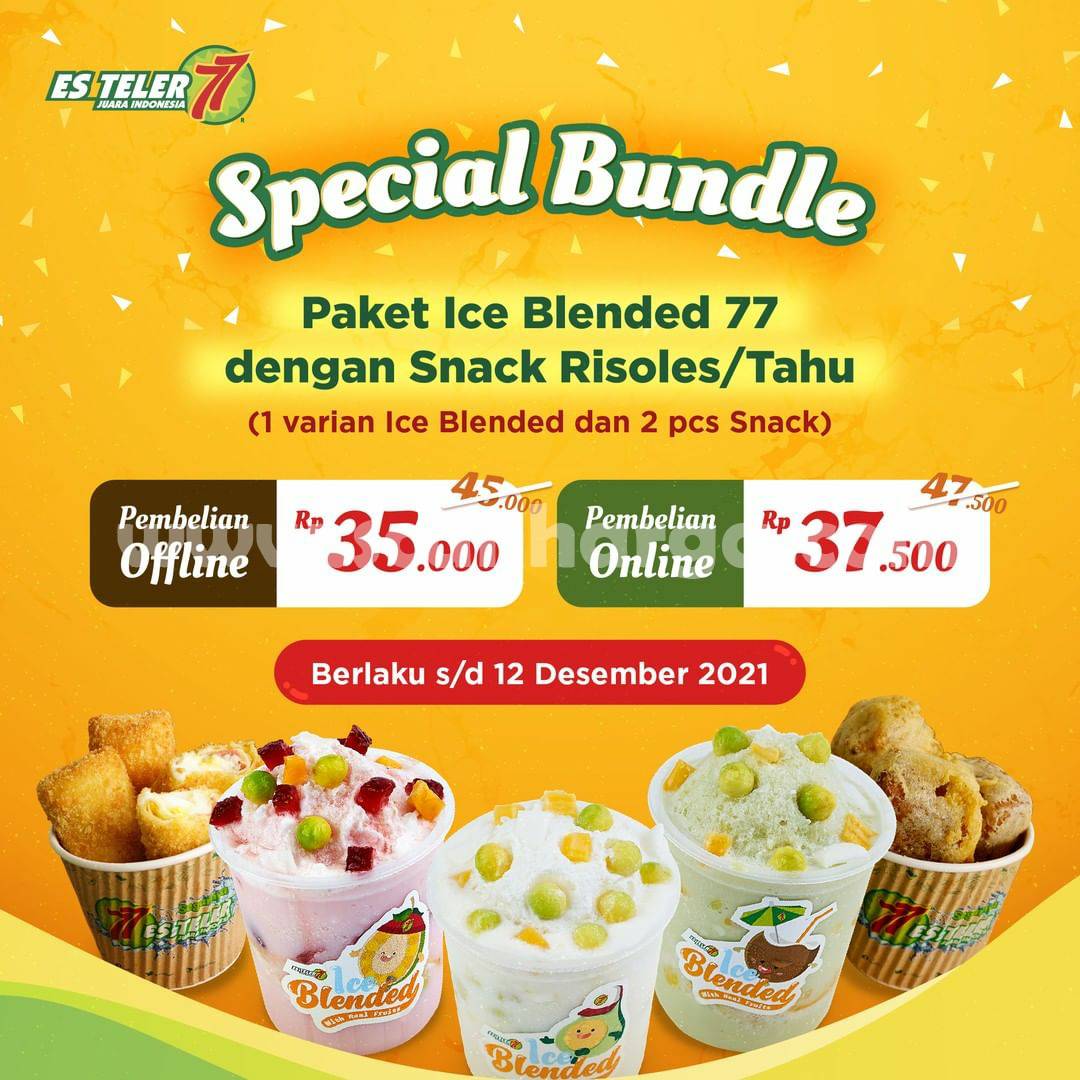 Promo ES TELER 77 – Harga Spesial Paket Ice Blended Series Cuma Rp35.000