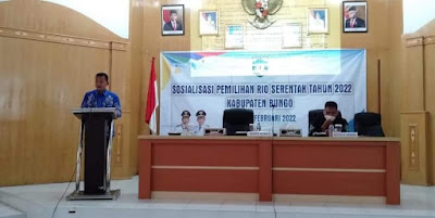 Wabup Buka Sosialisasi Pilrio Serentak 15 Juni 2022 Diikuti 40 Dusun