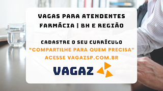 Vagas para Atendentes em BH