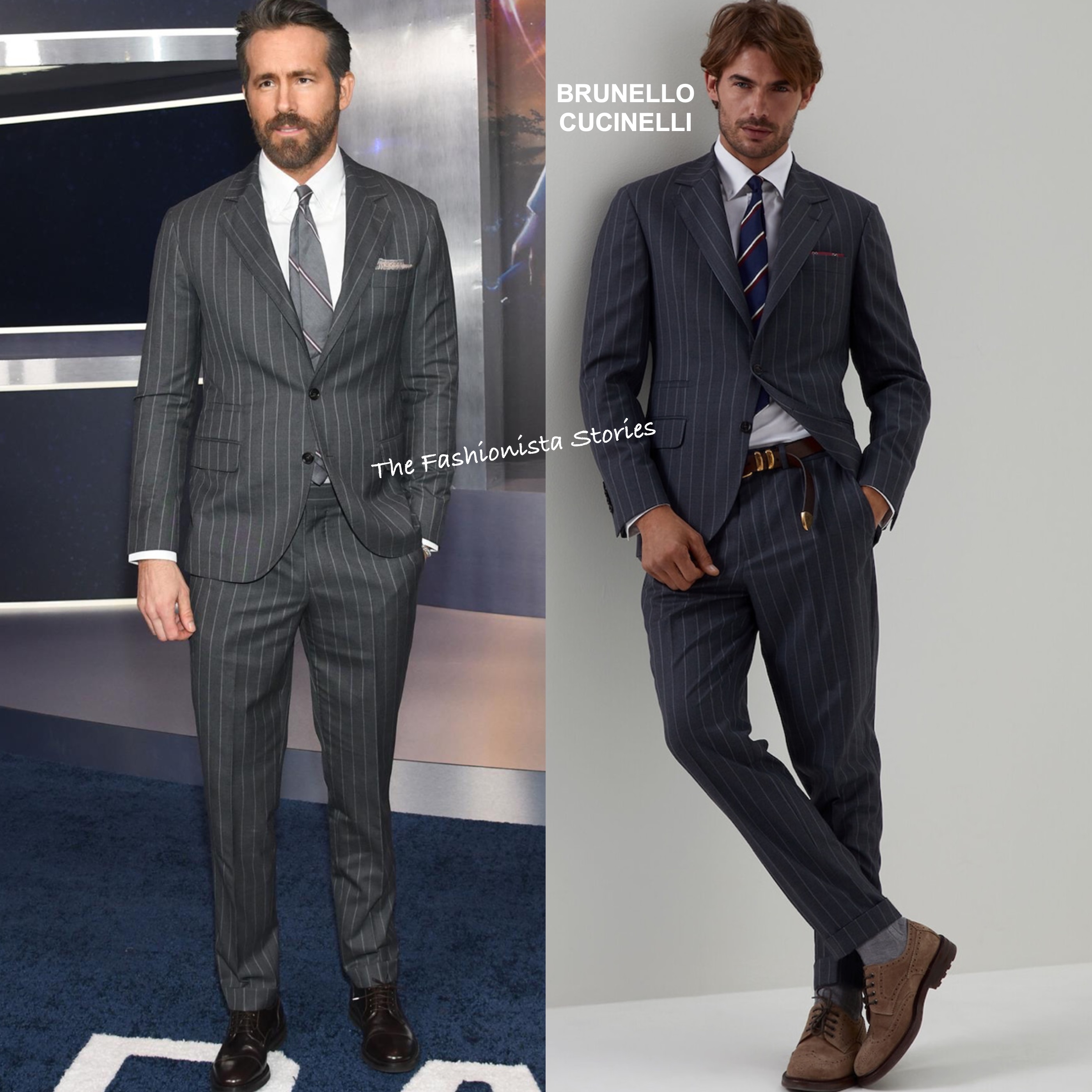 The Adam Project Suit  Ryan Reynolds Grey Suit