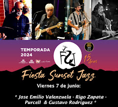 Fiesta Sunset Jazz: Este próximo Viernes 7 de Junio a las 8:00PM