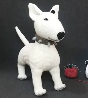 PATRON GRATIS PERRO BULL TERRIER AMIGURUMI 47199 🐕