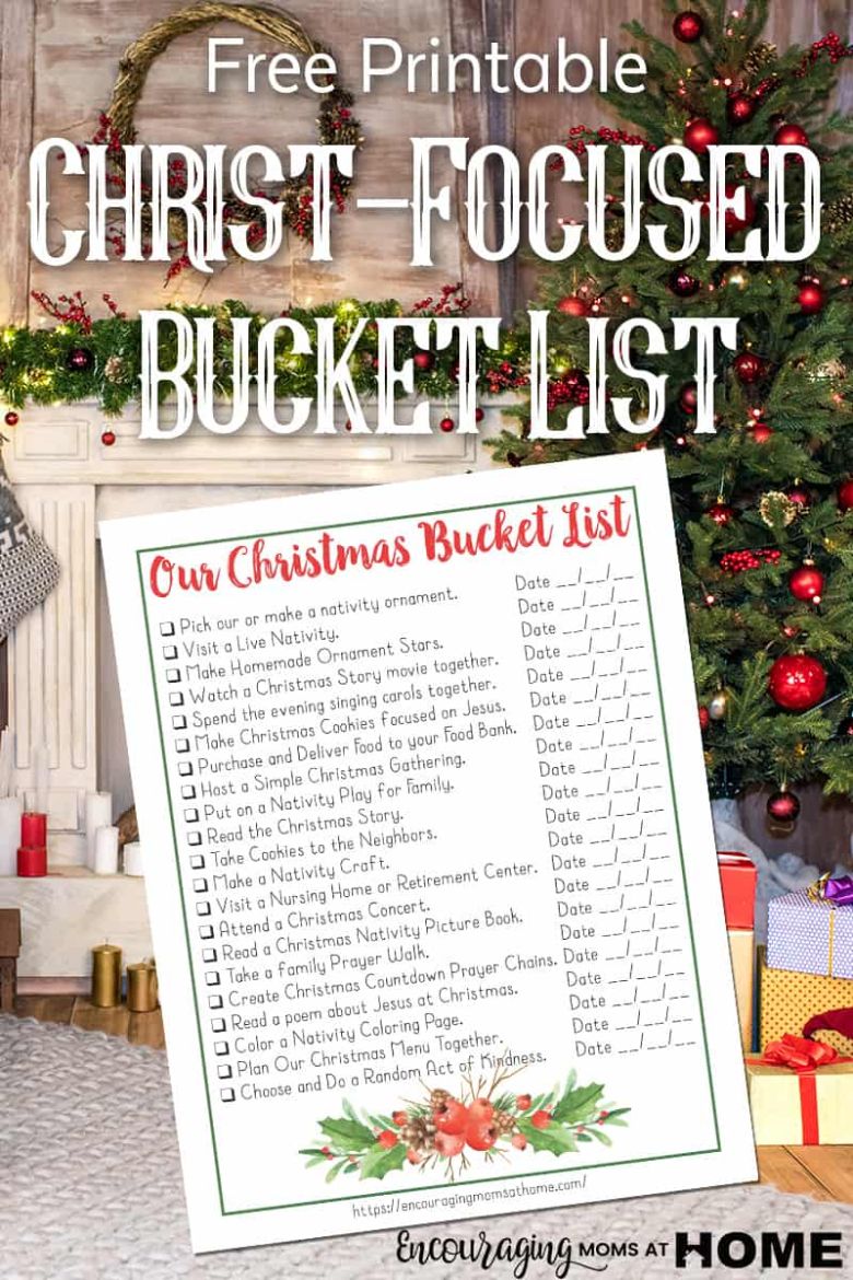 Printable Christmas bucket list
