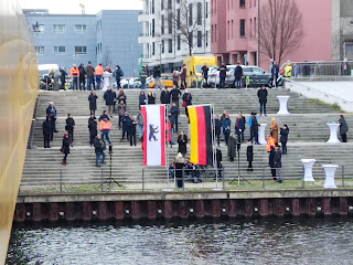 Eröffnung des Golda-Meir-Stegs am 8. Dezember 2021 in der Europacity in Berlin