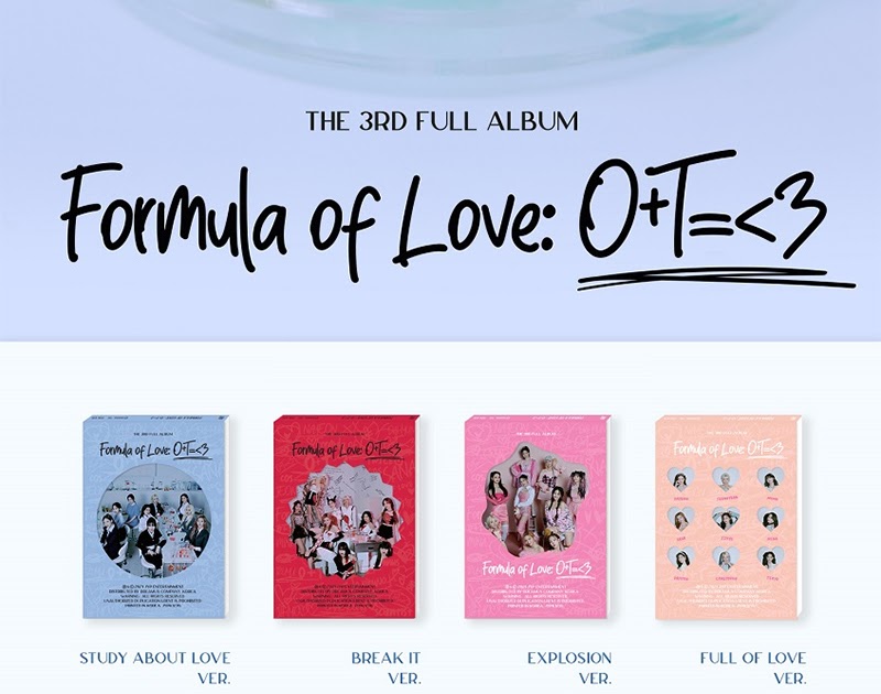 Formula Of Love: O+T=<3 (Study About Love Version) by TWICE, CD