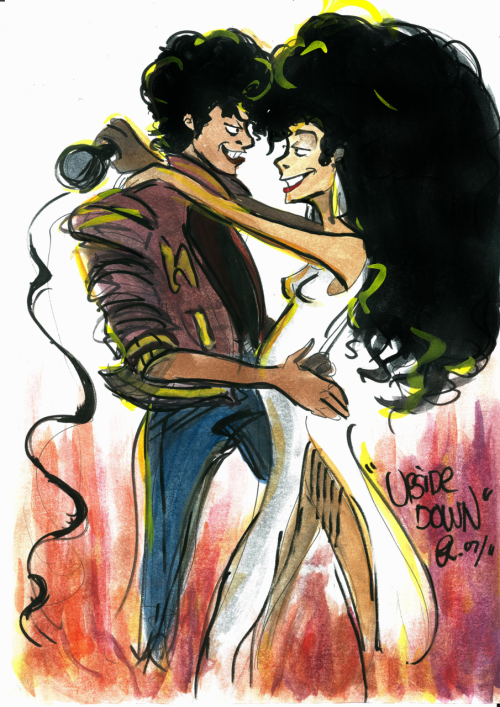 MJ drawing of him and the love of his life....