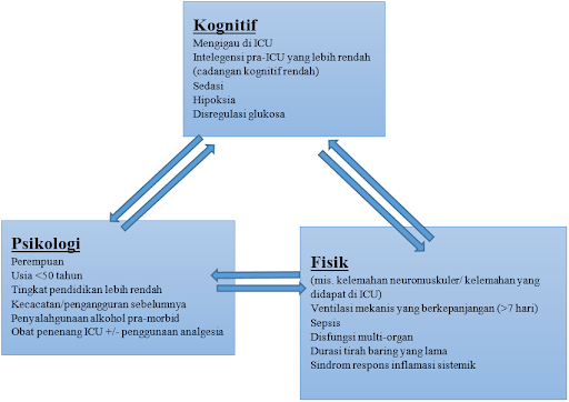 Faktor risiko Sindrom Pascarawat Intensif di setiap domain.