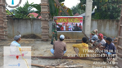 Babinsa Sertu Abdul Arfan Laksanakan Giat Kampung Pancasila