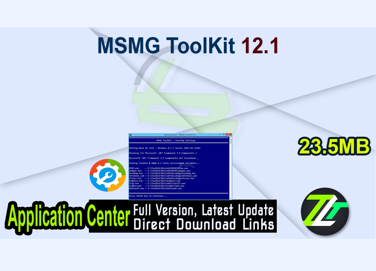 MSMG ToolKit 12.1